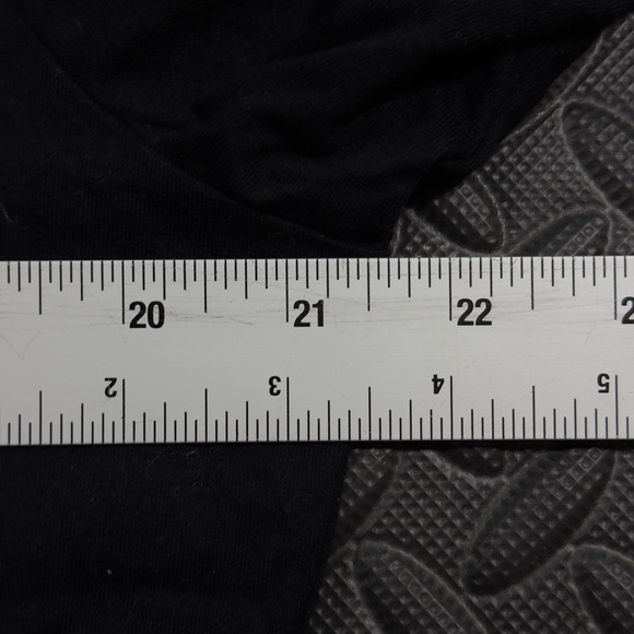 Chico's T-Shirt Top Women's XL Black 3/4 Sleeve Rhinestone Rasia Sparkle Stretch - Picture 5 of 6